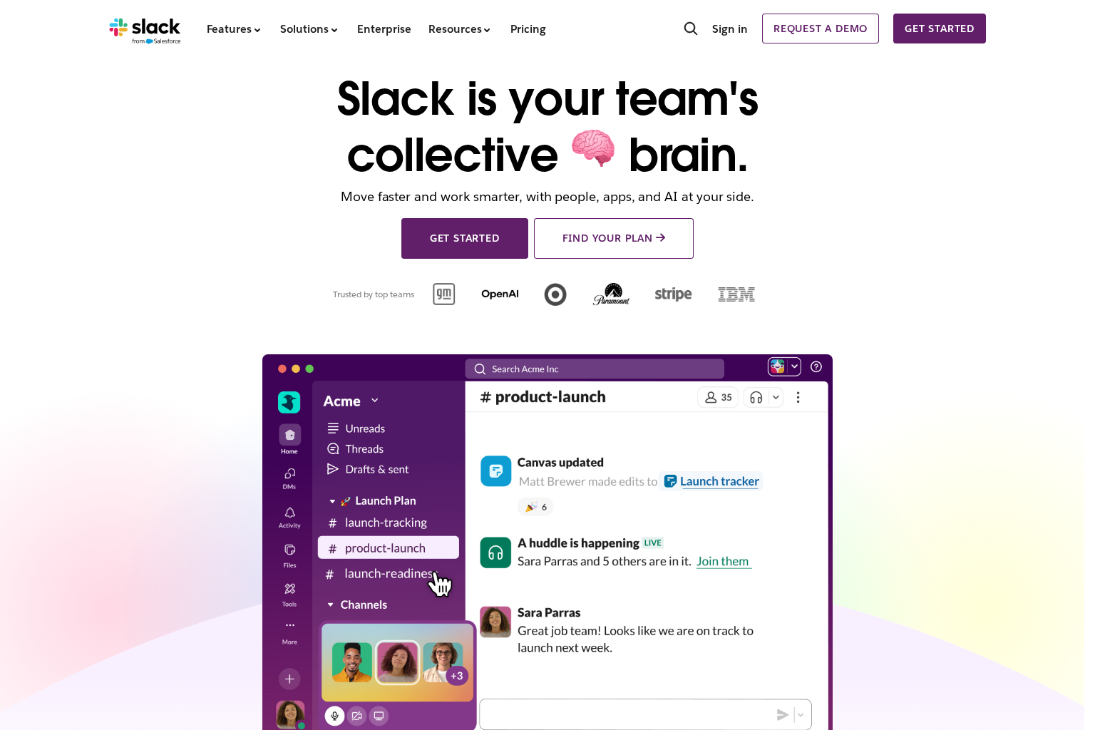 Slack website audit preview